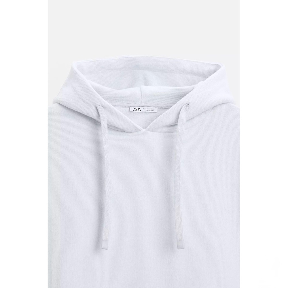 ZARA SOFT HOODIE SWEATSHIRT - LIGHT BLUE